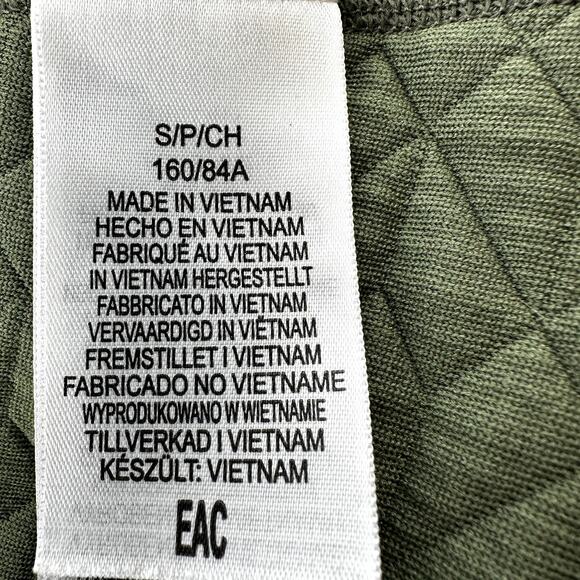 Marmot Annie Sweatshirt Quilted Cowl Neck Pockets Activewear Pullover Green S - Picture 4 of 7